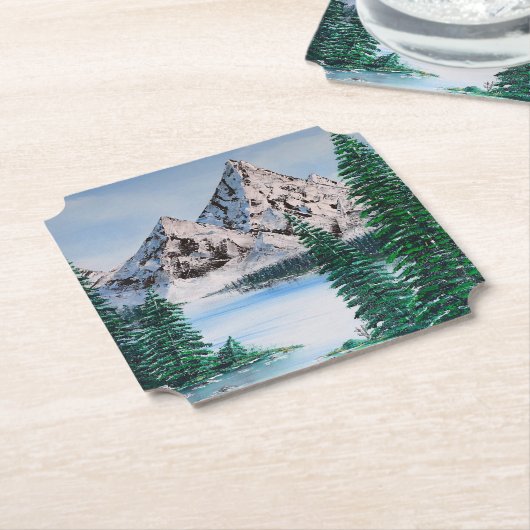 Cold Mountain Kartonnen Onderzetters (Gekanteld)