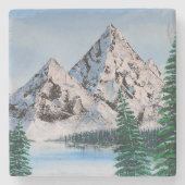 Cold Mountain Stenen Onderzetter (Voorkant)