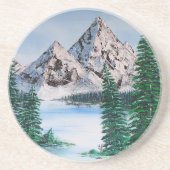 Cold Mountain Zandsteen Onderzetter (Voorkant)