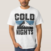 Cold Nights Christmas Tee T-shirt (Voorkant)