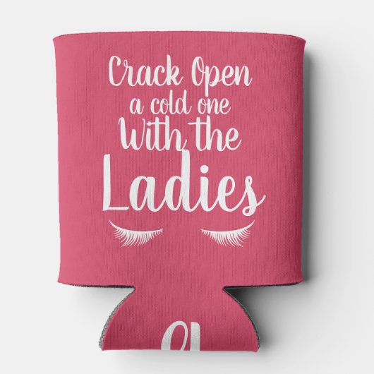 Cold One met de dames wimpers | Gepersonaliseerd Blikjeskoeler (Achterkant)
