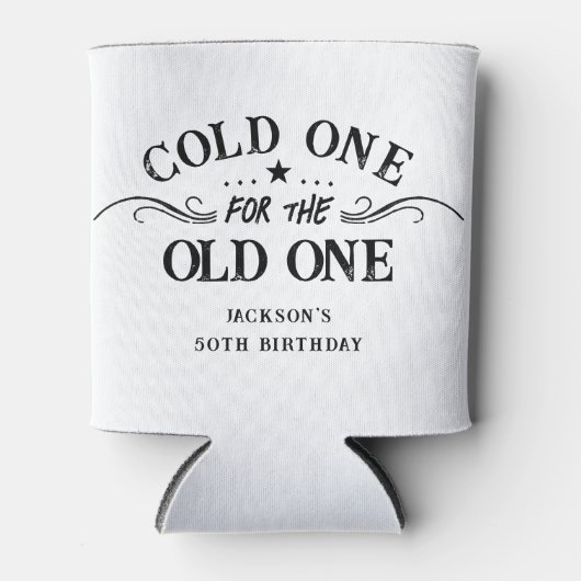 Cold One voor de Old One 50th Birthday Cooler (Voorkant)