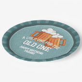 Cold One voor het oude verjaardagsfeestje Papieren Bordje (Gekanteld)