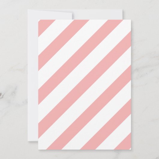 Cold Outside Blush Pink Window Girl Baby Shower Kaart (Achterkant)