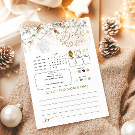 Cold Outside Clothest Line Baby Voorspellingsspel