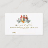 Cold Outside Nutcracker Diaper Raffle Baby Shower  Informatiekaartje (Voorkant)