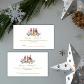 Cold Outside Nutcracker Diaper Raffle Baby Shower  Informatiekaartje