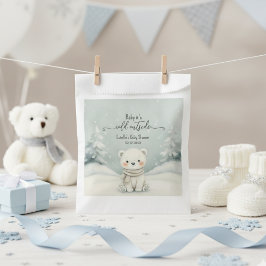 Cold Outside Winter Gender Neutral Baby Shower Bedankzakje