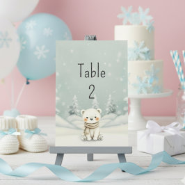 Cold Outside Winter Gender Neutral Baby Shower Kaart