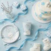 Cold Outside Winter Gender Neutral Baby Shower Papieren Bekers