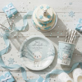 Cold Outside Winter Gender Neutral Baby Shower Papieren Bekers