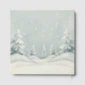 Cold Outside Winter Polar Bear Baby Shower  Gastenboek (Achterkant)