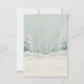 Cold Outside Winter Polar Bear Gender Neutral Bedankkaart (Achterkant)