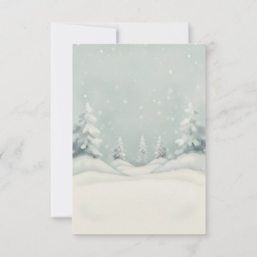 Cold Outside Winter Polar Bear Gender Neutral  Bedankkaart (Achterkant)