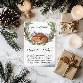Cold Outside Woodland Fox Winterboeken voor Baby Informatiekaartje