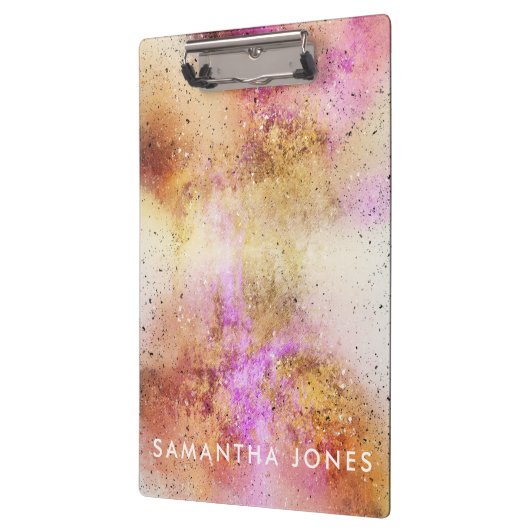 Cold Pink Sky Waterverf Klembord (Links)