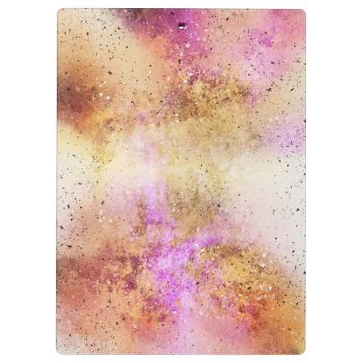 Cold Pink Sky Waterverf Klembord (Achterkant)