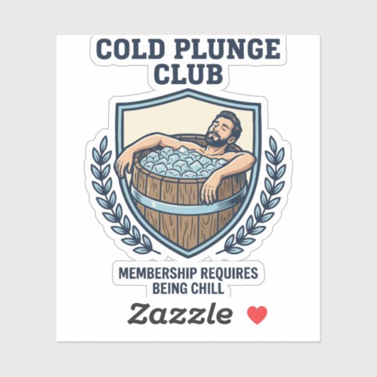 Cold Plunge Club Sticker (Vel)