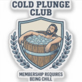 Cold Plunge Club Sticker (Voorkant)