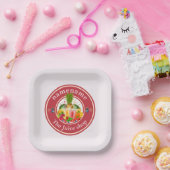 Cold Pressed Juice Smoothies fruitwinkel logo naam Papieren Bordje (Feest)