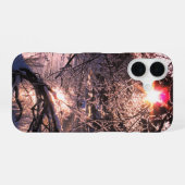 Cold River Hafren and sun iPhone 16 Hoesje (Achterkant horizontaal)