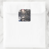 Cold River Hafren Vierkante Sticker (Tas)