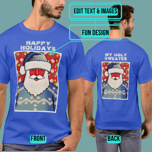 Cold Santa Ugly Holiday "Sweater" T-shirt