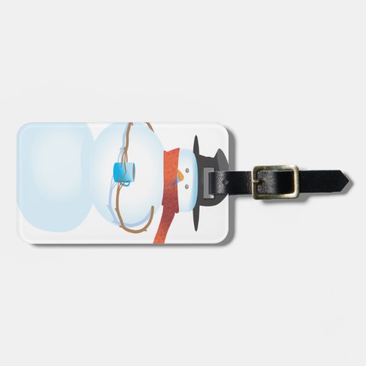 Cold Snowman Bagagelabel (Voorkant horizontaal)