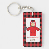 Cold Weather Cruise Funny Snow Joke Cartoon Sleutelhanger (Voorkant)