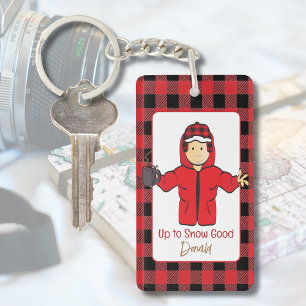 Cold Weather Cruise Funny Snow Joke Cartoon Sleutelhanger