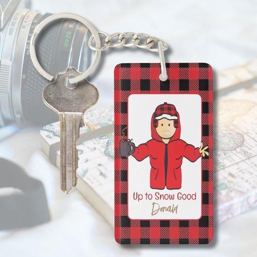 Cold Weather Cruise Funny Snow Joke Cartoon Sleutelhanger