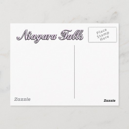 Cold Winter Mist bij Niagara Herfsten Briefkaart (Achterkant)
