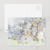 Cold Winter Snowman Briefkaart (Voorkant / Achterkant)