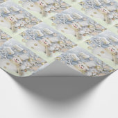 Cold Winter Snowman Cadeaupapier (Hoek)