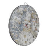 Cold Winter Snowman Dartbord (Voorkant Links)
