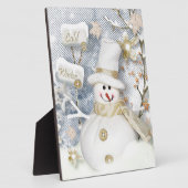 Cold Winter Snowman Fotoplaat (Zijkant)