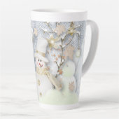 Cold Winter Snowman Latte Mok (Rechterhoek)