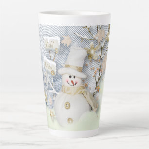 Cold Winter Snowman Latte Mok