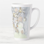 Cold Winter Snowman Latte Mok (Rechts)