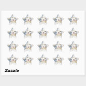 Cold Winter Snowman Ster Sticker (Vel)