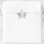 Cold Winter Snowman Ster Sticker (Tas)
