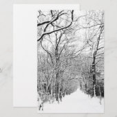 Cold Winter Woodland Briefpapier (Voorkant / Achterkant)
