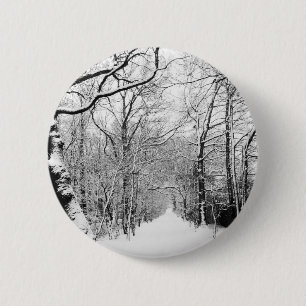 Cold Winter Woodland Ronde Button 5,7 Cm