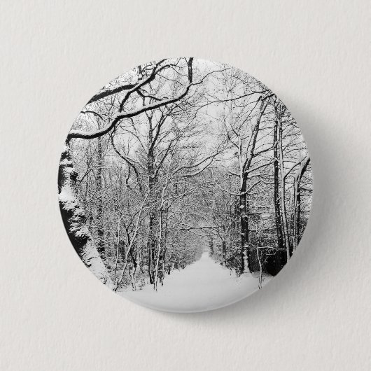 Cold Winter Woodland Ronde Button 5,7 Cm (Voorkant)
