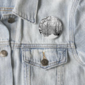 Cold Winter Woodland Ronde Button 5,7 Cm (In situ)