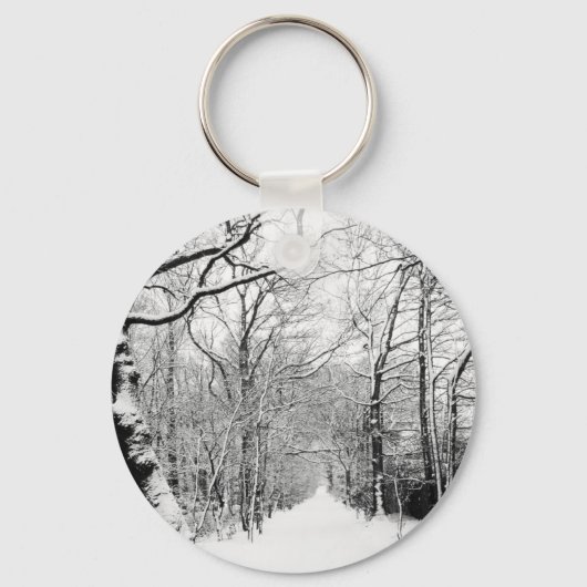 Cold Winter Woodland Sleutelhanger (Voorkant)