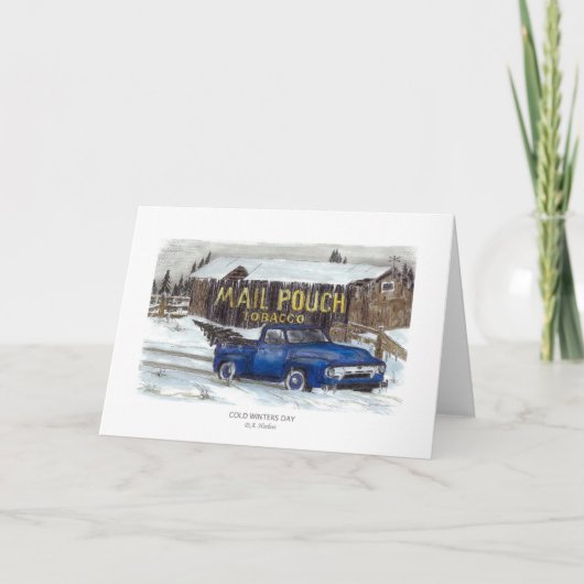 COLD WINTERS DAY FEESTDAGEN KAART (Voorkant)