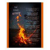 "Cold Within Poem" door James P. Kinney Perfect Poster (Voorkant)