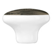 Colden Halls Art Deco Keramische Knop (Zijkant)