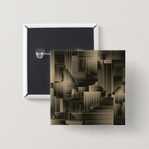 Colden Halls Art Deco Vierkante Button 5,1 Cm